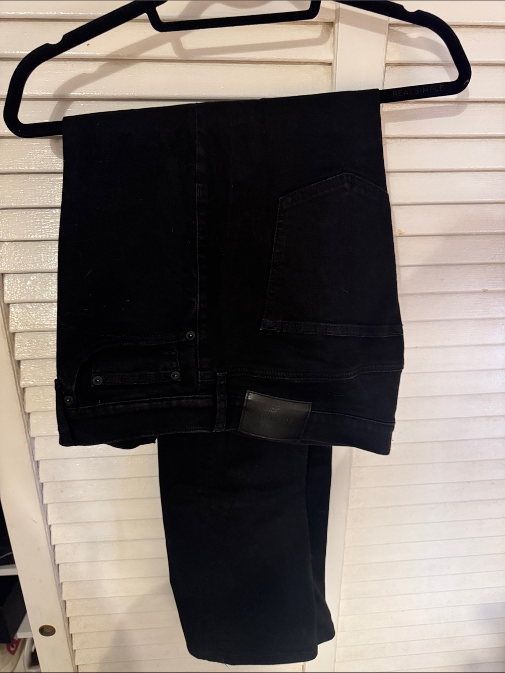 Express Black Skinny Jeans - Solid Black Stretch Denim